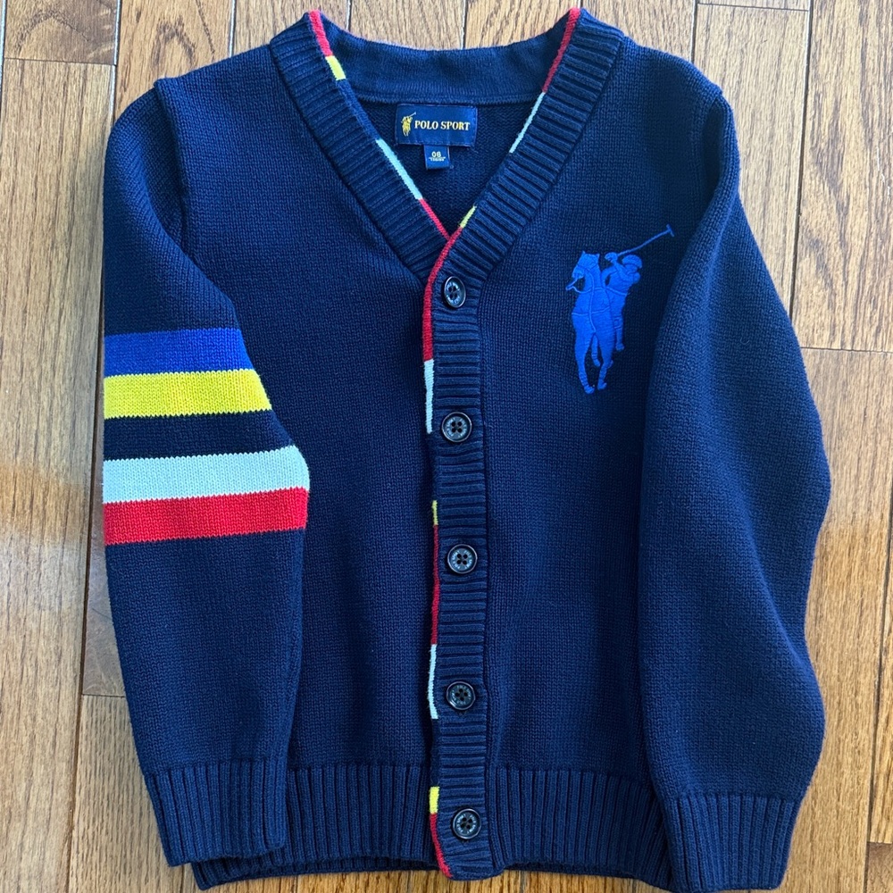 Polo by Ralph Lauren Kids Navy Sweater with Stripes